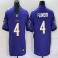 Nike Baltimore Ravens #34 Zay Flowers purple Color Rush Limited Jersey