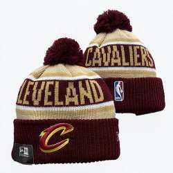 2024 Cleveland Cavaliers red beige yellow NBA Sports Cuffed Knit Hats