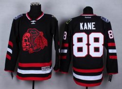 Chicago Blackhawks #88 Patrick Kane black ice hockey jersey(1)