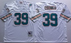 Miami Dolphins 39 Larry Csonka white Throwback nfl Jerseys