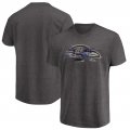 Baltimore Ravens Majestic Big & Tall Fierce Intensity T-Shirt â€“ Heathered Charcoal