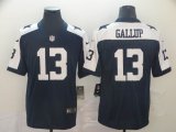 Nike Dallas Cowboys #13 Michael Gallup blue white color rush limited jerseys