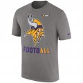 Minnesota Vikings Nike Sideline Legend Football Performance T-Shirt - Charcoal