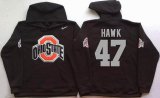 Ohio State Buckeyes Black #47 HAWK NCAA Hooded Sweatshirt