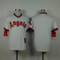 Los Angeles Angels blank white throwback baseball jersey