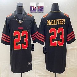 Nike San Francisco 49ers #23 Christian McCaffrey black Color Rush Limited Jersey-BD 04