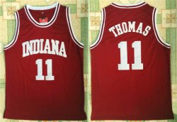 Indiana Hoosiers #11 Isiah Thomas Red college basketball jersey