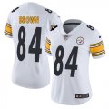 Women Pittsburgh Steelers #84 Antonio Brown Nike white Color Rush Limited Jersey