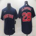 Nike Boston Red Sox #28 J.D.Martinez blue majestic baseball jerseys-BD