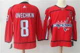 Adidas Washington Capitals #8 Alex Ovechkin red hockey jersey