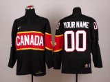 Custom 2014 canada olympic team black nhl jerseys