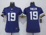 Women Nike Dallas Vikings 19 Thielen purple Color Rush Limited Jersey