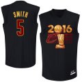 Cleveland Cavaliers #5 Smith Black Champion NBA Jerseys