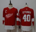 Women Adidas Detroit Red Wings #40 Henrik Zetterberg red hockey jersey