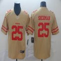 49ers #25 Richard Sherman nike yellow Color Rush Limited Jersey Inverted version