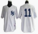 New York Yankees 11# White jersey