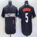 Nike Baltimore Orioles #5 Brooks Robinson black MLB Jerseys city version 01