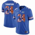 Custom Florida Gators #24 Mark Thompson blue fashion college football jersey