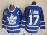 Toronto Maple Leafs #17 Wendel Clark CCM throwback Black NHL Jersey 75th Patch