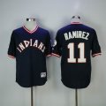 Cleveland Indians #11 Ramirez blue MLB baseball Jerseys