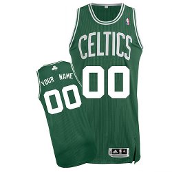 Boston Celtics Custom green white number Road Jersey for sale