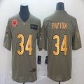 Chicago Bears #34 Walter Payton green gold Nike Camo 2019 Salute to Service Limited Jersey