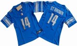 Women's Detroit Lions 14# Amon-Ra St. Brown blue Nike Vapor F.U.S.E. Limited Jersey