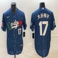 Los Angeles Dodgers #17 Shohei Ohtani Nike blue throwback baseball Jersey -BD 12