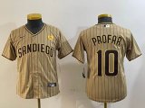 Youth Nike San Diego Padres #10 Jurickson Profar gold majestic mlb Jerseys-BD 02