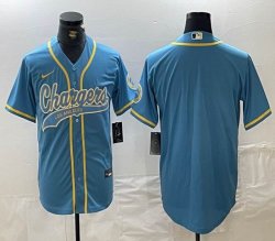 Nike Chargers blank skyblue baseball Joint name -BD