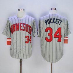 Minnesota Twins # 34 Kirby Puckett MLB Throwback baseball jerseys