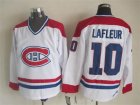 Montreal Canadiens #10 Guy Lafleur CCM white ice hockey jersey