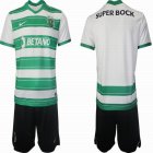 2023 Sporting Lisbon club white green black jerseys home