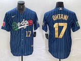 Los Angeles Dodgers #17 Shohei Ohtani Nike blue fashion majestic baseball Jersey-BD 09