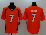 Nike Denver Broncos 7 John Elway orange color Rush Limited Jersey