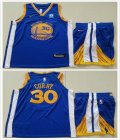 Youth Nike Golden State Warriors #30 Stephen Curry yellow nba suits