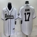 Nike Oakland Raiders #17 Davante Adams white baseball jerseys Joint name-BD 01