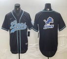 Detroit Lions blank black baseball Joint name -BD 02