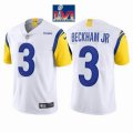 Nike Los Angeles Rams #3 Odell Beckham Jr White color rush limited jersey