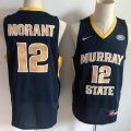 NCAA Murray State #12 Ja Morant blue Basketball Jersey