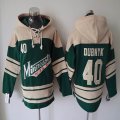 Minnesota Mikael Granlund 64# beige green NHL hooded sweatshirt