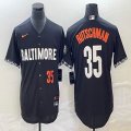 Nike Baltimore Orioles #35 Adley Rutschman black majestic baseball jersey city version-BD