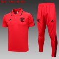 2023-2024 Flamenco club red Soccer uniforms with Long Trousers -C1004