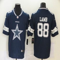 Nike Dallas Cowboys #88 CeeDee Lamb blue fashion Color Rush Limited Jersey