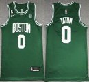 Nike Boston Celtics #0 Jayson Tatum green nba basketball jerseys 6 patch-XD 02