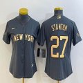 2022 MLB All-Star Nike New York Yankees #27 Giancarlo Stanton gray women mlb jersey-BD