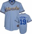 Milwaukee Brewers 19# blue jersey