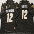 Colorado Buffaloes #12 Travis Hunter Black Stitched Football Jersey