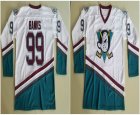 Anaheim Ducks #99 Adam Banks white Movie Hockey Jersey