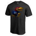 Kansas Jayhawks Midnight Mascot T-Shirt - Black